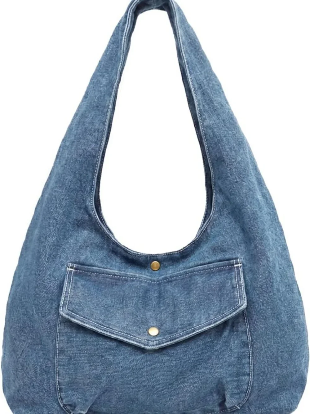 Trendy Women's Denim Hobo Tote Bag | Large Capacity Canvas Purse for Everyday